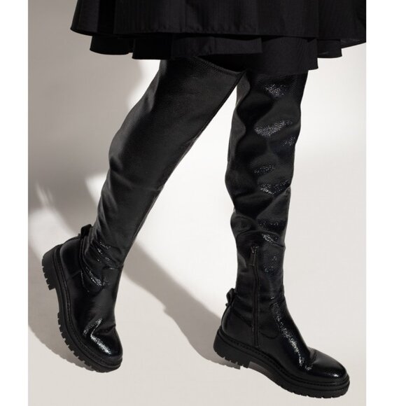 🎁 MICHAEL Michael Kors Cyrus Faux Leather Over-The-Knee Boot - Picture 14 of 14